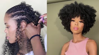 THE PERFECT CROCHET BRAID HAIRCUT ll FLAWLESS CURLY AFRO FOR SUMMER [upl. by Onairam251]