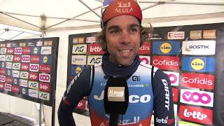 Michael Matthews  Interview at the start  La Flèche Wallonne 2024 [upl. by Janaya]