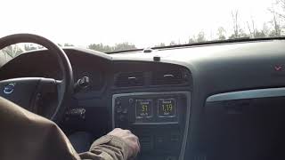 V70 D5 awd driving with 76mm exhaust [upl. by Dasie]