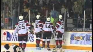 Travis Gibbons Teddy Bear Goal 67s vs Bulls Dec 3 2010wmv [upl. by Janelle]