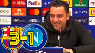 RUEDA PRENSA XAVI FC BARCELONA 31 SSC NAPOLI [upl. by Eisle]