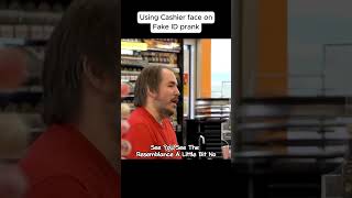 Using Cashier face on Fake ID prank prank funny funnyprank fyp [upl. by Eirrem816]