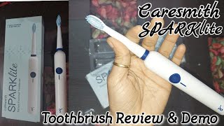 Caresmith SPARK Lite Electric Battery Toothbrush Review amp Demo [upl. by Annawal]