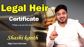 Legal Heir CertificateAdvocate shashikanthlegaladvice law highcourt [upl. by Arral]