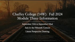 Chaffey College 14WModule Three InformationFall 2024 [upl. by Mabel]