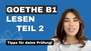 Goethe Zertifikat B1 Lesen Teil 2 [upl. by Alliw]