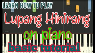 lupang hinirang on piano [upl. by Jerroll]