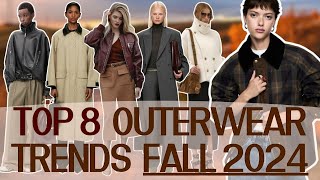 Top 8 outerwear trends Fall 2024 │Fashionable coats and jackets [upl. by Lodie525]