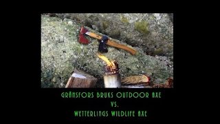 Gränsfors Bruks Outdoor Axe vs Wetterlings Wildlive Axe [upl. by Enelyk612]