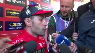 Vincenzo Nibali  intervista postgara  MilanoSanremo 2018 [upl. by Assirehs64]