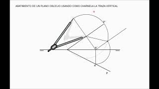 2DIÉDRICO ABATIMIENTO DE UN PLANO OBLICUO 2 [upl. by Lisette]