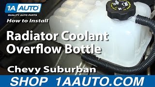 How to Replace Coolant Overflow Tank 9906 Chevy Suburban [upl. by Radford724]