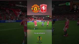 Van Wolfswinkel equalizes  Manchester United V Twente FC25 shorts UEL [upl. by Blus931]