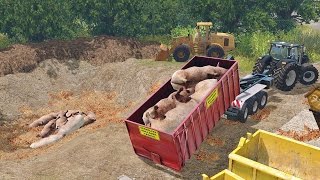 Farming Simulator 15 Dead Pigs [upl. by Anabel]