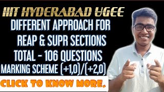 IIIT HYDERABAD UGEE EXAMINATION STRATEGY  IIITH UGEE PATTERN MARKING SCHEME CUTOFF amp INTERVIEWS [upl. by Mcgraw]