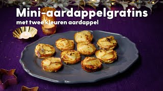 Miniaardappelgratins  Kerstrecepten  Allerhande [upl. by Assenyl]