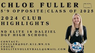 Chloe Fuller Class of 2025 Highlight Video [upl. by Aholah]