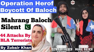 BLA attack on Balochistan  Boycott of Baloch in Punjab  Silence of Mahrang Baloch  India  TTP [upl. by Ignazio]