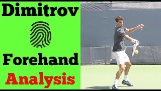 Grigor Dimitrov Forehand Analysis  Unique In His Technique [upl. by Ananna5]