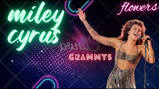 Miley Cyrus  Grammys 2024 live full video  Flowers mileycyrus grammys [upl. by Nila]