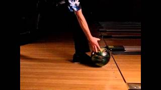 Bowling Release Slow Motion  Side View  Michael Bauer [upl. by Aidnic]