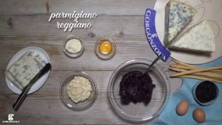 Arancini di riso nero con cuore fondente al gorgonzola [upl. by Hedberg]