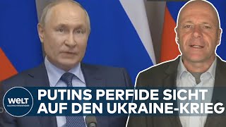 UKRAINEKRIEG Putin knallhart  Westen soll Krieg vom Zaun gebrochen haben  WELT Thema [upl. by Weldon487]