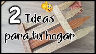 2 IDEAS CON CAJAS DE MADERA QUE TE SORPRENDERÁN  Manualidades con madera reciclada  wood crafts [upl. by Reppart206]