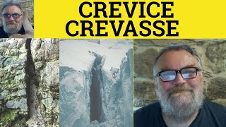 🔵 Crevice vs Crevasse Meaning Crevasse or Crevice Examples Crevice or Crevasse Definition Difference [upl. by Curley]