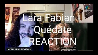 Lara Fabian  Quédate live  REACTION [upl. by Neelie]