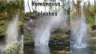 Incredible Rock Splashes at Tollymore Forest Park [upl. by Maro]