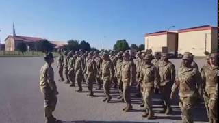 Drill Sergeant brings motivation through marching cadences [upl. by Ormond]