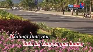 KARAOKE Biển hát chiều nay  Thu Phương [upl. by Muffin]