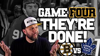 Bruins vs Maple Leafs Game 4  THEYRE DONE [upl. by Ledba]