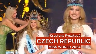 Krystyna Pyszková from Czech Republic is the new MISS WORLD 2024 [upl. by Assenav]