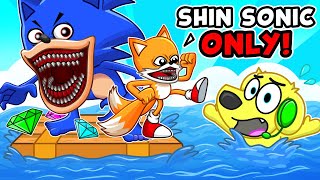 Trapped on a SHIN SONIC amp TAILS Raft in Roblox [upl. by Norit]