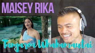 MAISEY RIKA singing quotTangaroa Whakamautaiquot  REACTION vids with Bruddah Sam [upl. by Christianity279]