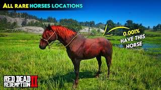 All RARE Horses Locations From Chapter 2  Red dead redemption 2 [upl. by Hamimej698]