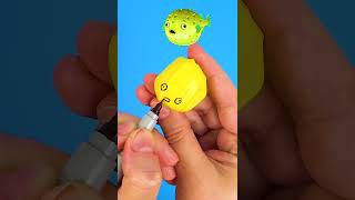 DIY Balloon Pufferfish 🐡😂 [upl. by Aniez]