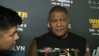 LUIS ORTIZ ON FIGHT WITH DEONTAY WILDER IM COMING FOR MY WORLD TITLE THATS IT [upl. by Deryl386]