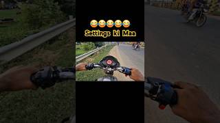 Settings Ki 😂Maa ki Chhuti Ho Gya😂 crash trending bikecrashing funny 1ksubscribers [upl. by Melnick]