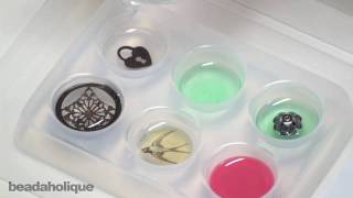 Using Ice Resin Molds and Color Dyes to Make Jewelry [upl. by Memory765]