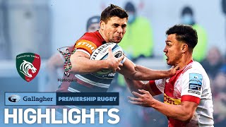 Leicester v Harlequins  HIGHLIGHTS  Tight Battle at a Packed Welford Road  Premiership 202122 [upl. by Raines]