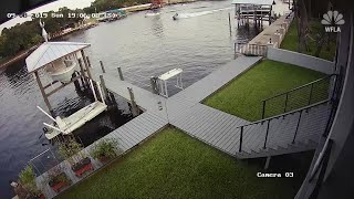 Camera captures terrifying boat crash [upl. by Eddana]