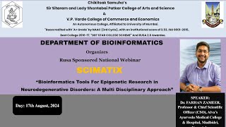 Bioinformatics Tools For Epigenetic Research in Neurodegenerative Disorders [upl. by Ahsinawt]