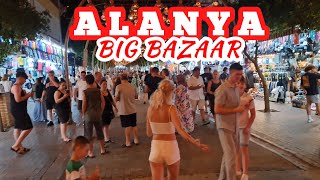 Alanya Turkey 🇹🇷 Alanya big bazaar 4K  August 2023 [upl. by Vullo124]