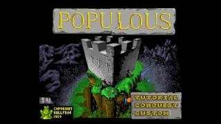 Populous SNES 60Hz  US  Intro  Attract Mode [upl. by Etnomed]