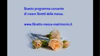 Libretto messa matrimonio o giornale degli sposi con software gratuito [upl. by Ainaj136]