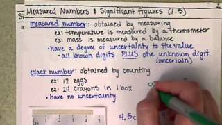 Chem121 Measured vs Exact Numbers 15 [upl. by Mann]