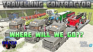 NEW SERIES THE TRAVELLING CONTRACTOR  Ep 1  FS22 [upl. by Annelise509]